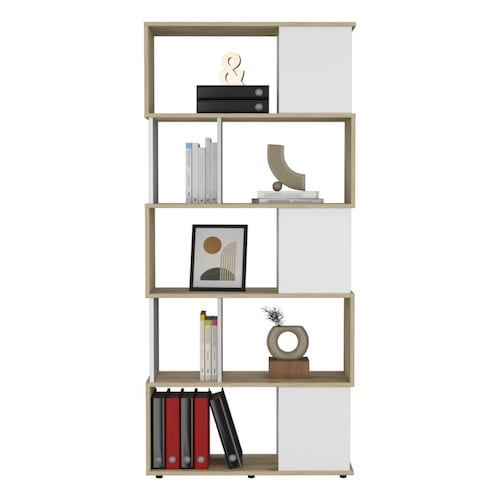 Biblioteca Noah Macadamia con Blanco