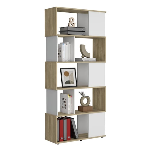 Biblioteca Noah Macadamia con Blanco