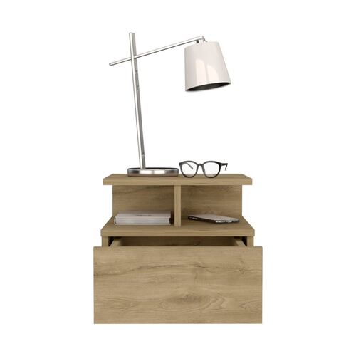 Mesa de Noche Flotante Excelsior (1 cajón) Café