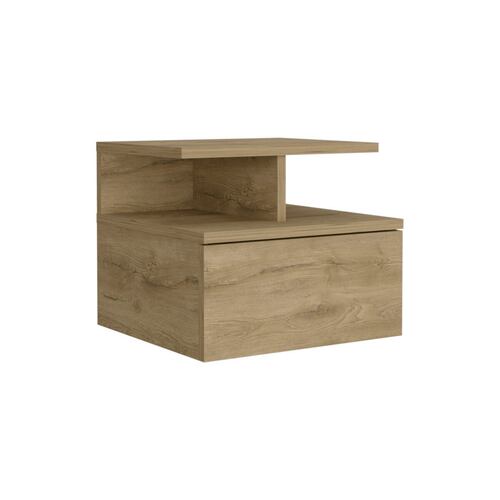 Mesa de Noche Flotante Excelsior (1 cajón) Café