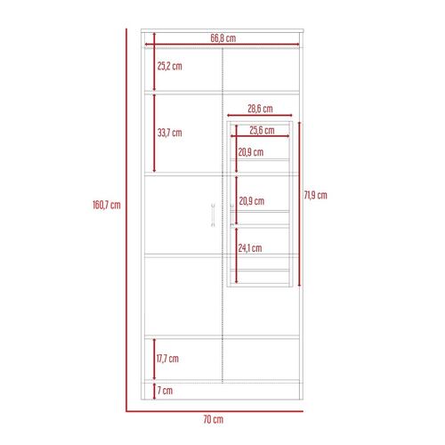 Mueble Alacena Varese Duna Con Blanco