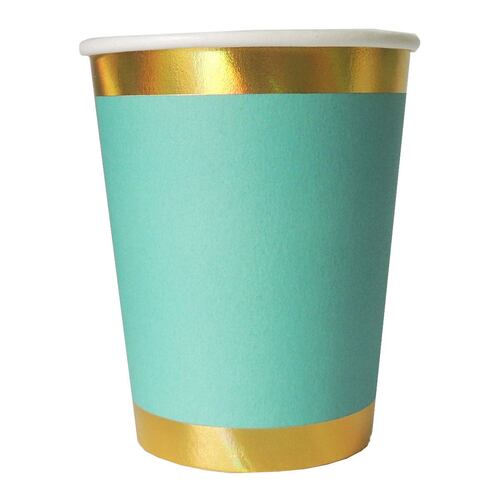 Vaso NICO 9 oz dorado marino
