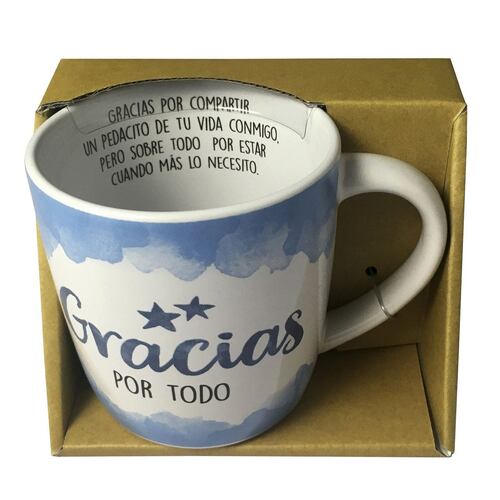 Taza Nico de Porcelana  "Gracias Por Todo "