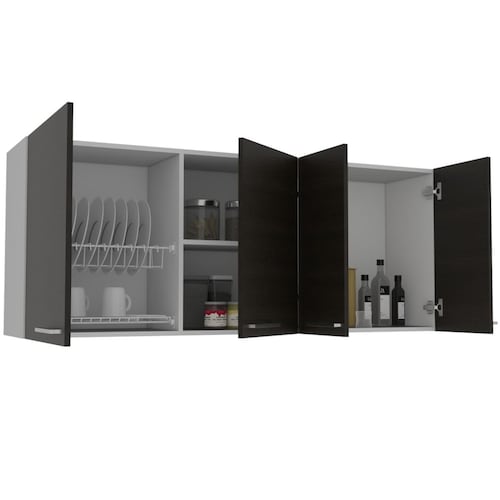 Gabinete Cocina Avon Blanco Con Wengue