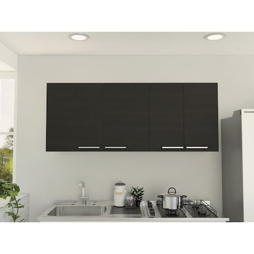 Gabinete Cocina Avon Blanco Con Wengue