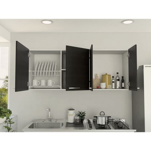 Gabinete Cocina Avon Blanco Con Wengue