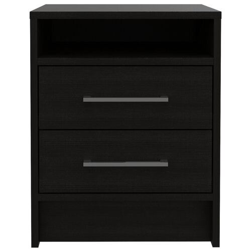 Mesa De Noche Eter Wengue Con Negro