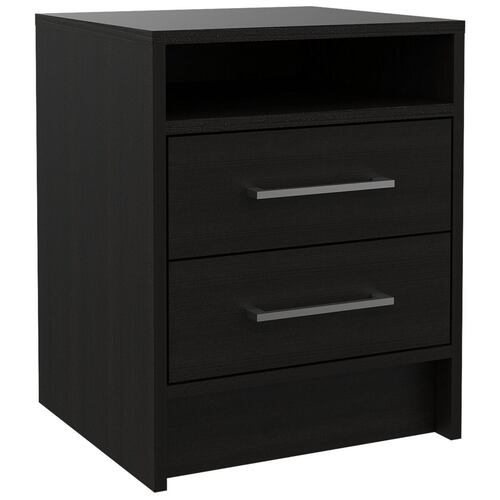 Mesa De Noche Eter Wengue Con Negro