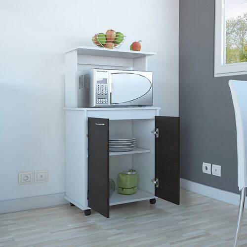 Kitchen Blanco Mqz Con Wengue