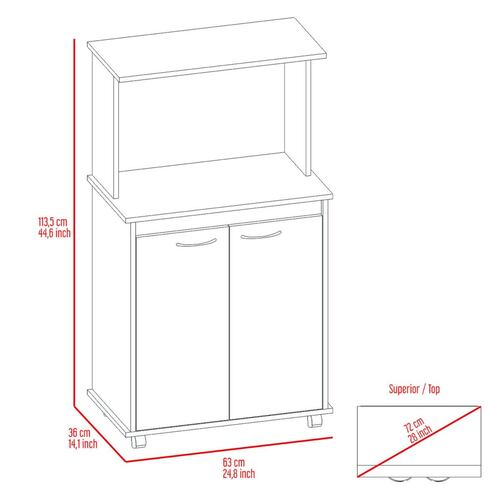 Kitchen Blanco Mqz Con Wengue
