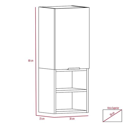 Mueble Auxiliar De Baño Jules Blanco