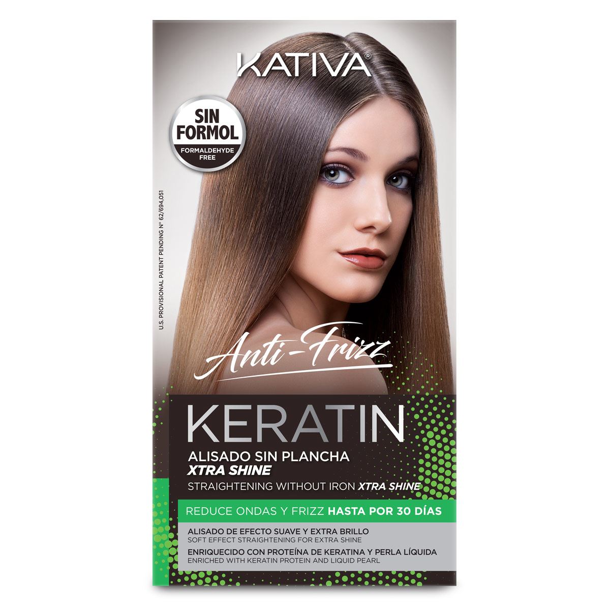 Anti Frizz Kativa Alisado Con Plancha Cabello Keratina Alisado Sin
