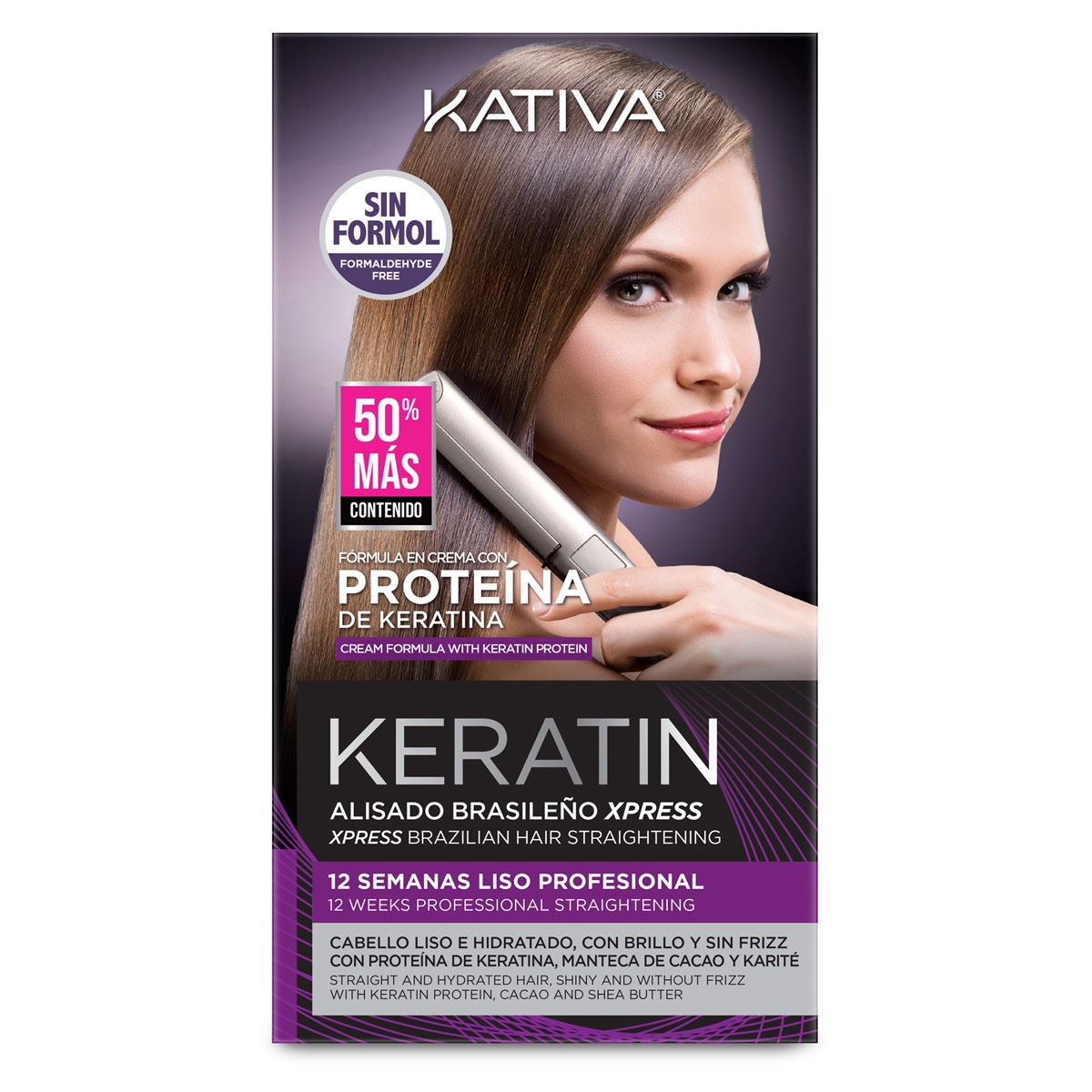 Cabello Rizado Keratina BrasileÃ±a Profesional Tratamiento Alisado