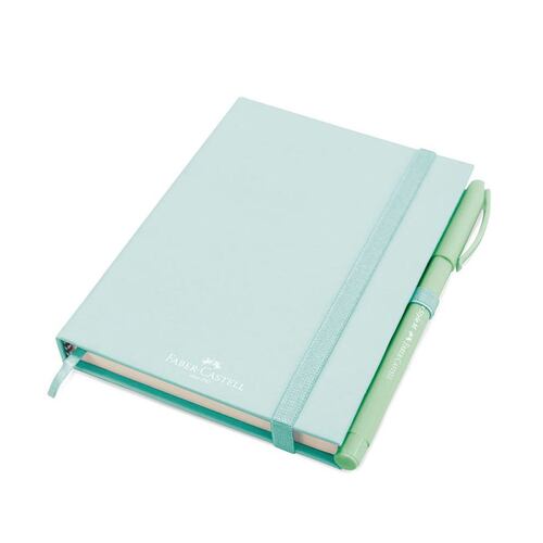 Set Mini libreta + Tri style pastel verde Faber Castell