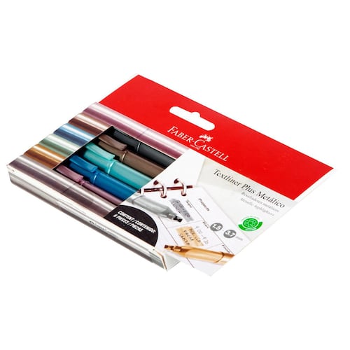 Textliner Plus Metálico C/6
