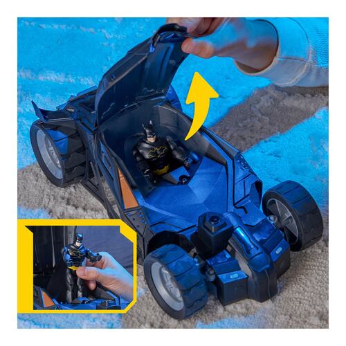 Vehículo de Control Remoto el Batimóvil Incluye Figura de Acción BATMAN RC