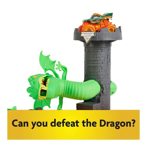 Escenario Oficial a escala Dueling Dragon de Monster Jam ¡Lanza para Derrotar al Dragón!