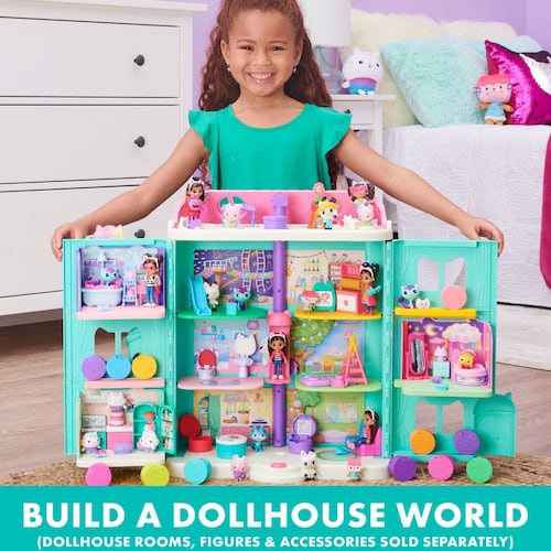 Gabby's Dollhouse, juego de regalo de figura de lujo con 7 figuras de  juguete y accesorio sorpresa, juguetes para niños a partir de 3 años.