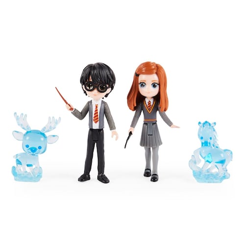 Mini Figuras Harry, Ginny y 2 Patronus