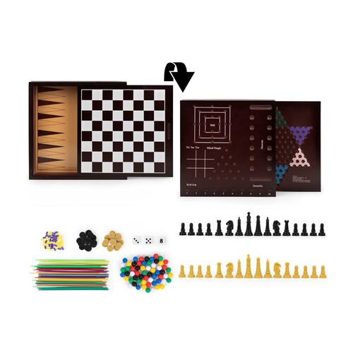 Set de 10 Juegos de Mesa Deluxe Clásicos
