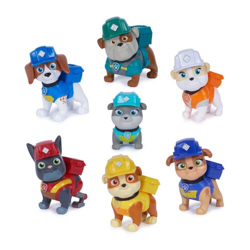 Set Figuras Cachorros Constructores Rubble & Crew 7 Personajes
