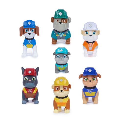Set Figuras Cachorros Constructores Rubble & Crew 7 Personajes