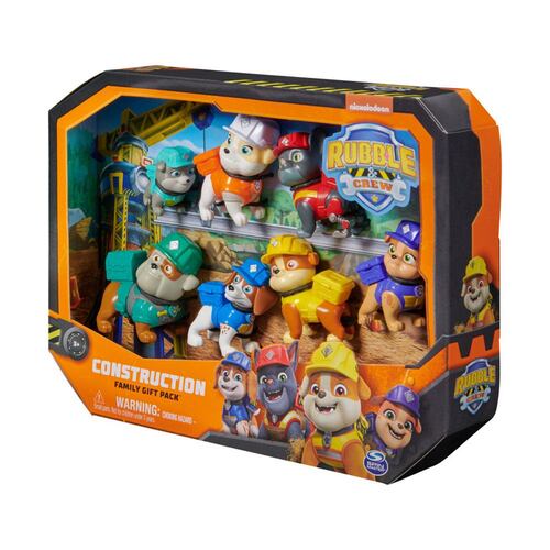 Set Figuras Cachorros Constructores Rubble & Crew 7 Personajes