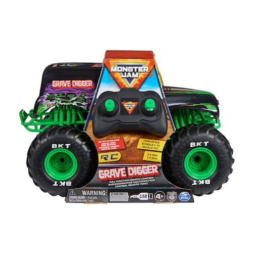 Vehículo de Control Remoto Grave Digger a Escala RC 1:15 MONSTER JAM RC