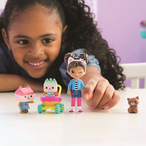 Set Figuras Gabby's Dollhouse Cuidado Gatitos