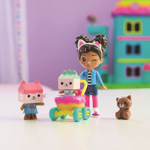 Set Figuras Gabby's Dollhouse Cuidado Gatitos