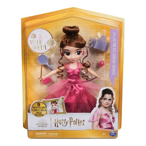 Muñeca Baile de Navidad Hermione Granger de Wizarding World 20 cm