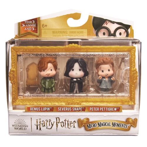 Set Magical Moments Harry Potter Año 3 con Micro Figuras: Remus Lupin, Severus Snape y Peter Pettigrew