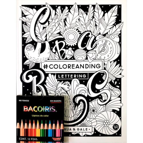 #Coloreanding lettering c/colores