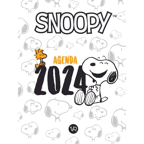Agenda Snoopy blanca 2024