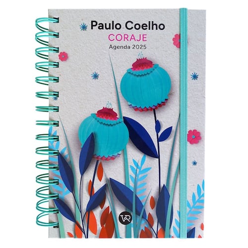 Agenda 2025 Tapa Dura con Espiral Diseño Paulo Coelho Vr Editoras