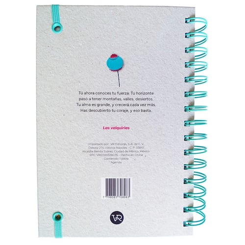 Agenda 2025 Tapa Dura con Espiral Diseño Paulo Coelho Vr Editoras