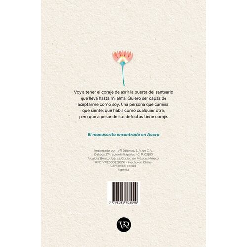 Agenda 2025 Tapa Dura Cartoné Diseño Paulo Coelho Vr Editoras
