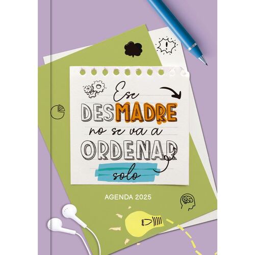 Agenda Juvenil 2025 Diseño Frase Ese desmadre… Vr Editoras