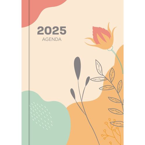 Agenda Juvenil 2025 Diseño Floral Vr Editoras