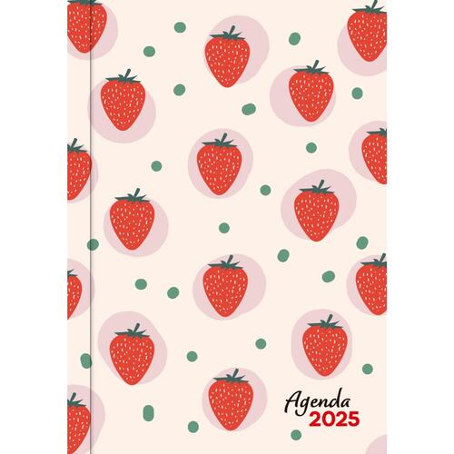 Agenda Juvenil 2025 Diseño Fresas Vr Editoras