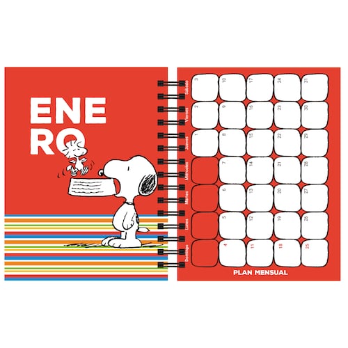 Agenda Snoopy 2026 Amarilla
