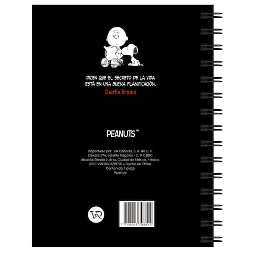 Agenda Snoopy 2026 Amarilla