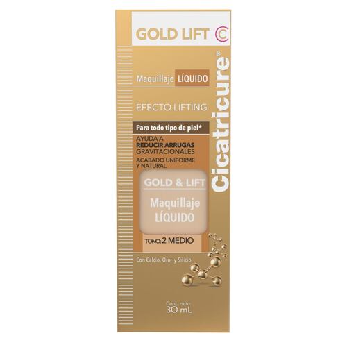 Maquillaje Líquido Gold T2MEDIO E12 Cicatricure