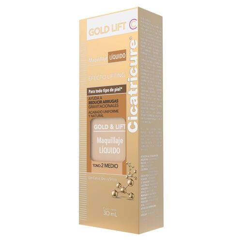 Maquillaje Líquido Gold T2MEDIO E12 Cicatricure