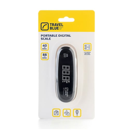 Bascula Digital Travel Blue Negro