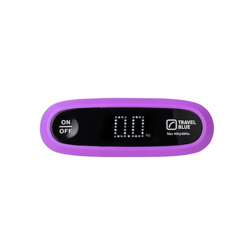 Bascula Digital Morada Travel Blue