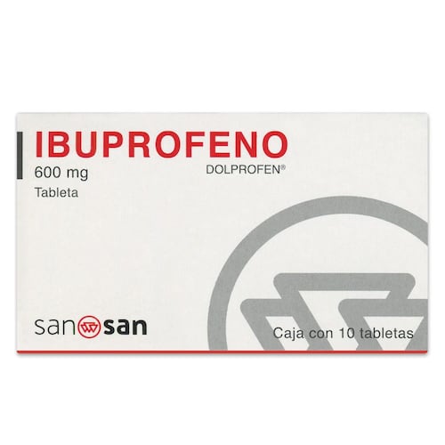 Ibuprofeno 600 mg c/j/bl/10 tab