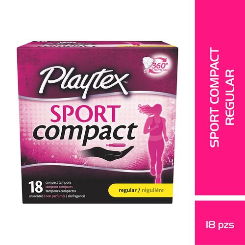 Playtex Sport Compact Regular 18 Tampones