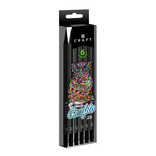 6 Lápices Craft Grafito 2B