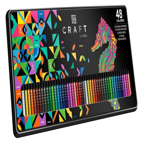 48 Colores Premium Craft Lápices Triangulares